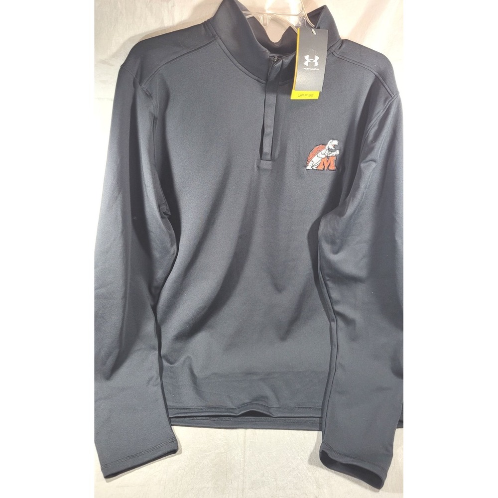 Under Armour Maryland Terrapins Homecoming 2025 1/4 Zip Pullover - Black - L